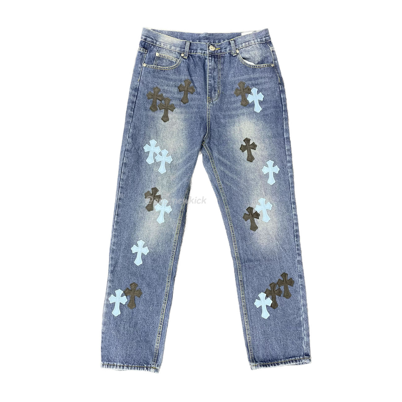 Chrome Hearts Blue Jeans Cross Patch (1) - www.newkick.vip